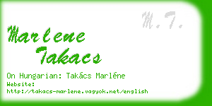 marlene takacs business card